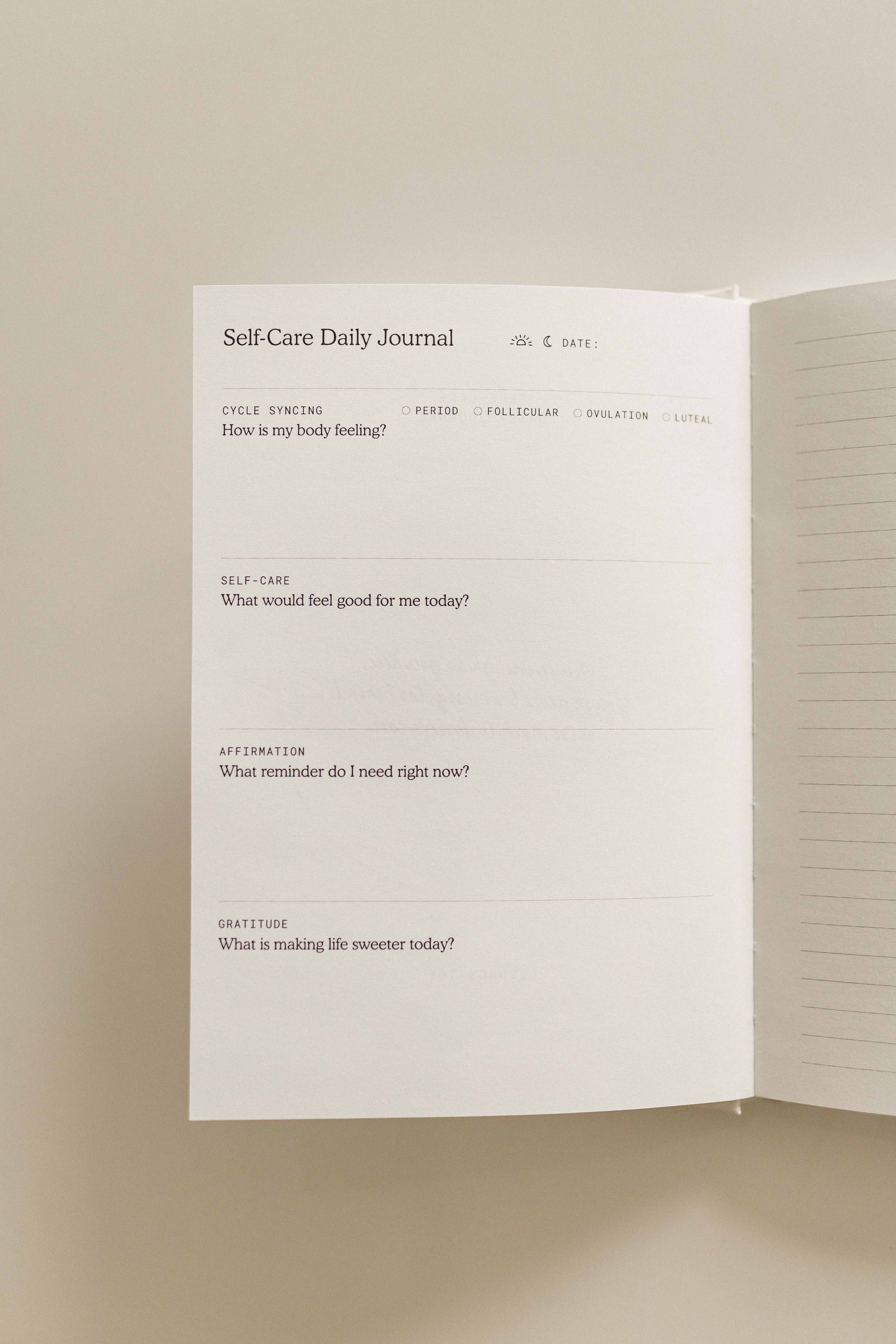 Self-Care Daily Journal
